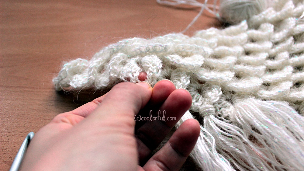 Adding Tassels To A Shawl