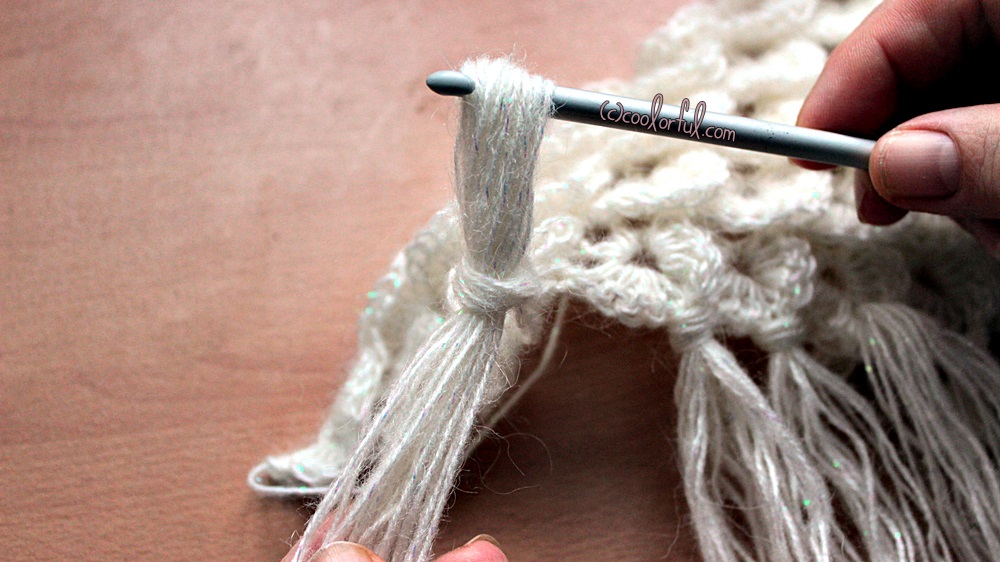 Adding Tassels To A Shawl