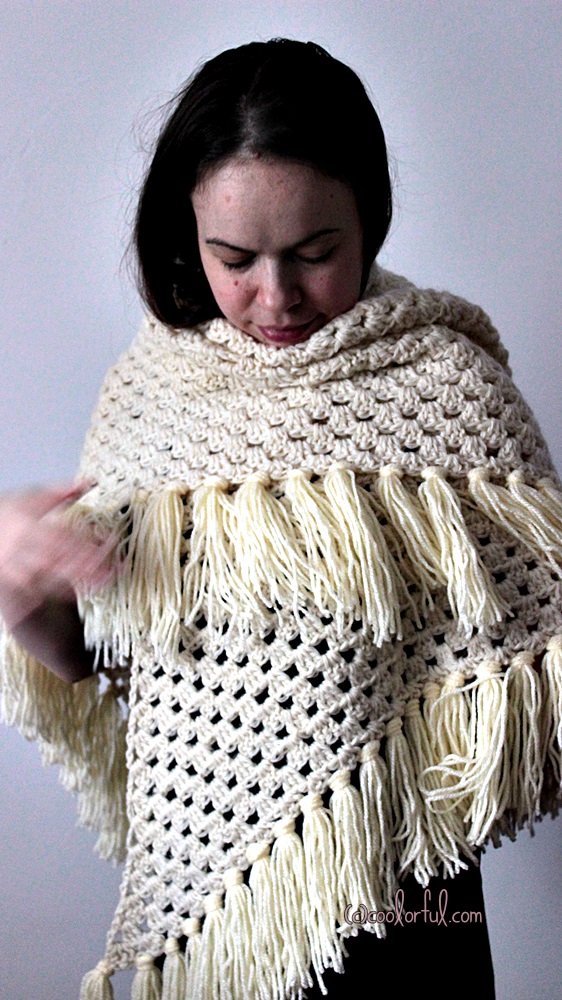 Adding Tassels To A Shawl