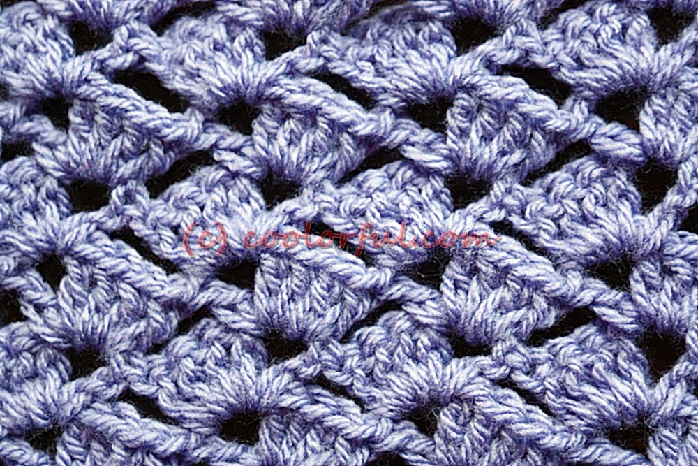 How to crochet the tulip stitch  coolorfulcom